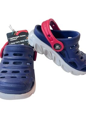Skechers Foamies Razder Light Up Clogs Mules Toddlers Boys Size 5 New